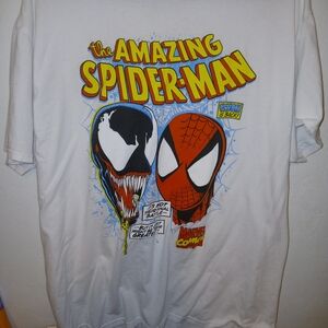 Marvel White Spider-Man and Venom Short Sleeve Tee